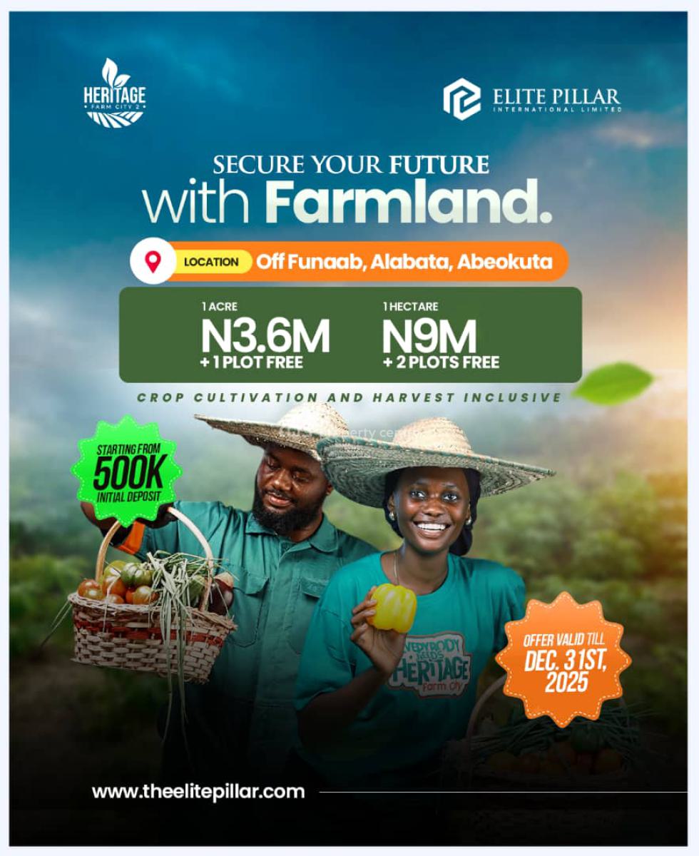 Profitable Farm City in Abeokuta, After Federal University of Agriculture, Abeokuta,  Alabata Abeokuta, Odeda, Ogun, Mixed-use Land for Sale