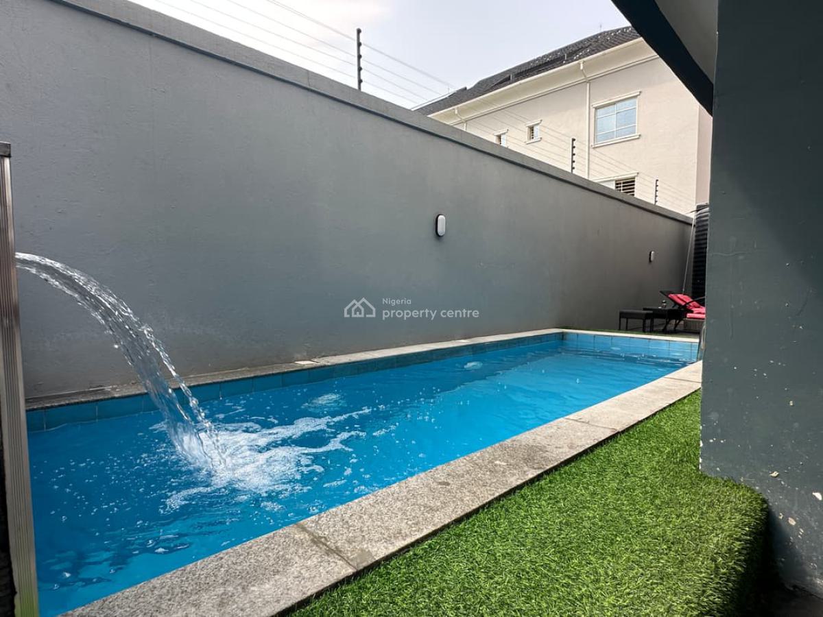 2bd Furnished Aprt with Pool/ Gym Upstairs Shot Let Allowed, Ikate, Lekkj Lagos Nigeria, Lekki, Lagos, Flat / Apartment for Rent