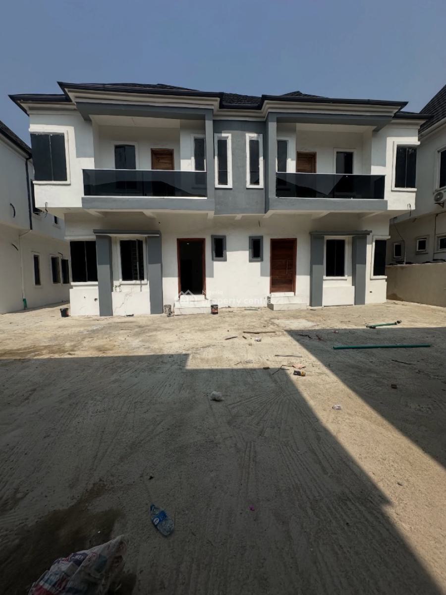 Brand New 4 Bedroom Semi Detached Duplex with Bq, Chevron Drive, Lekki, Lagos, Semi-detached Duplex for Rent