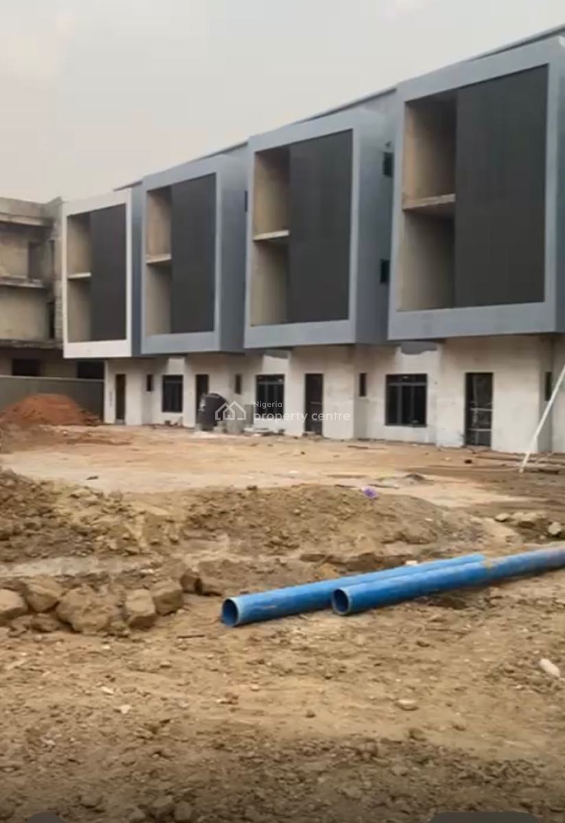 Well Designed 4 Bedroom Semi Finished Terrace Duplex, Utako, Abuja, Terraced Duplex for Sale