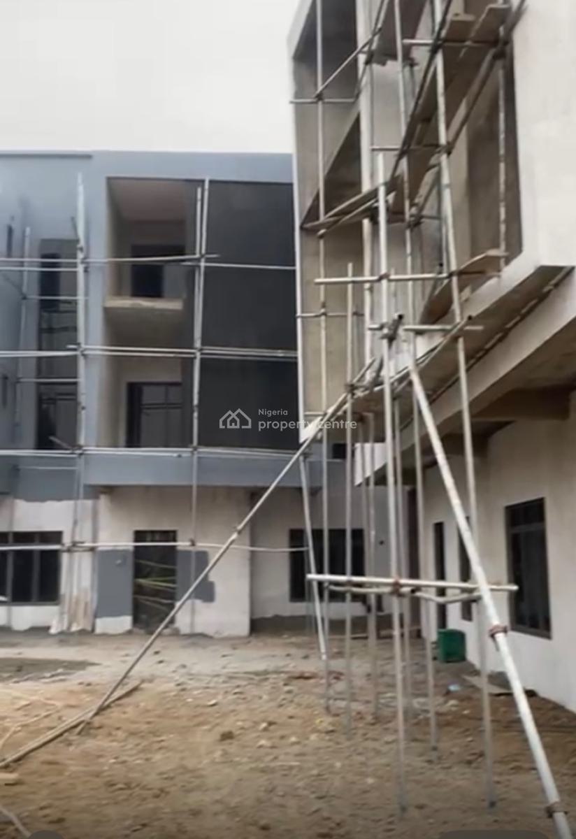 Well Designed 4 Bedroom Semi Finished Terrace Duplex, Utako, Abuja, Terraced Duplex for Sale
