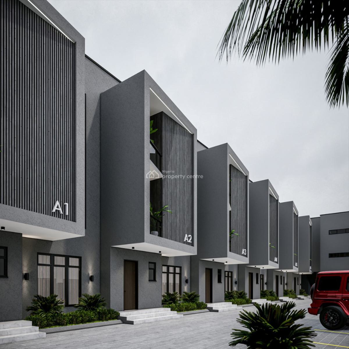 Well Designed 4 Bedroom Semi Finished Terrace Duplex, Utako, Abuja, Terraced Duplex for Sale