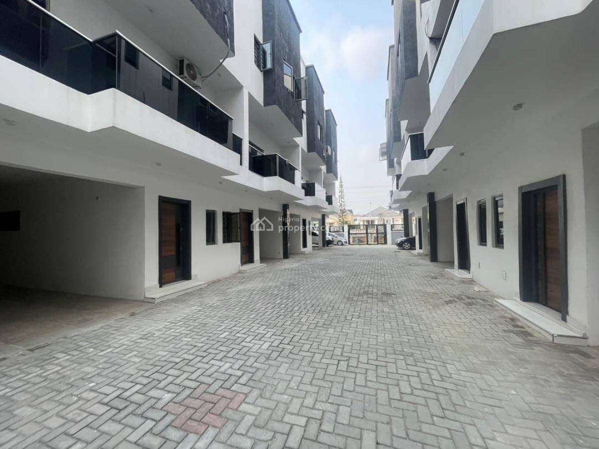 All New Luxury Standard Ensuit 3 Bedroom Terrace House, Good Road Network, Secured Environment, Agungi, Lekki, Lagos, Terraced Duplex for Rent