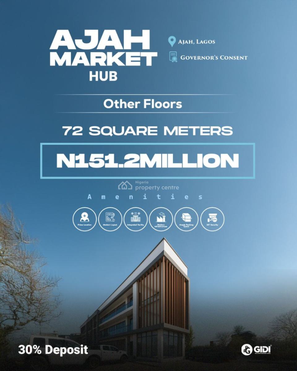 Commercial Market, Office Spaces in a Good Location, Ajah, Lagos, Shop for Sale