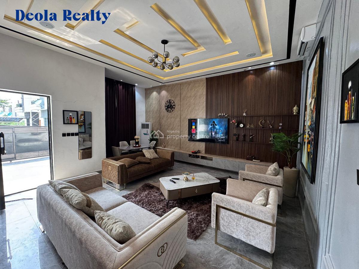 a Luxury Built 4 Bedroom Semi Detached Duplex with Bq, Lekki Palm City Estate, Addo Road, Lekki, Lagos, Semi-detached Duplex for Rent