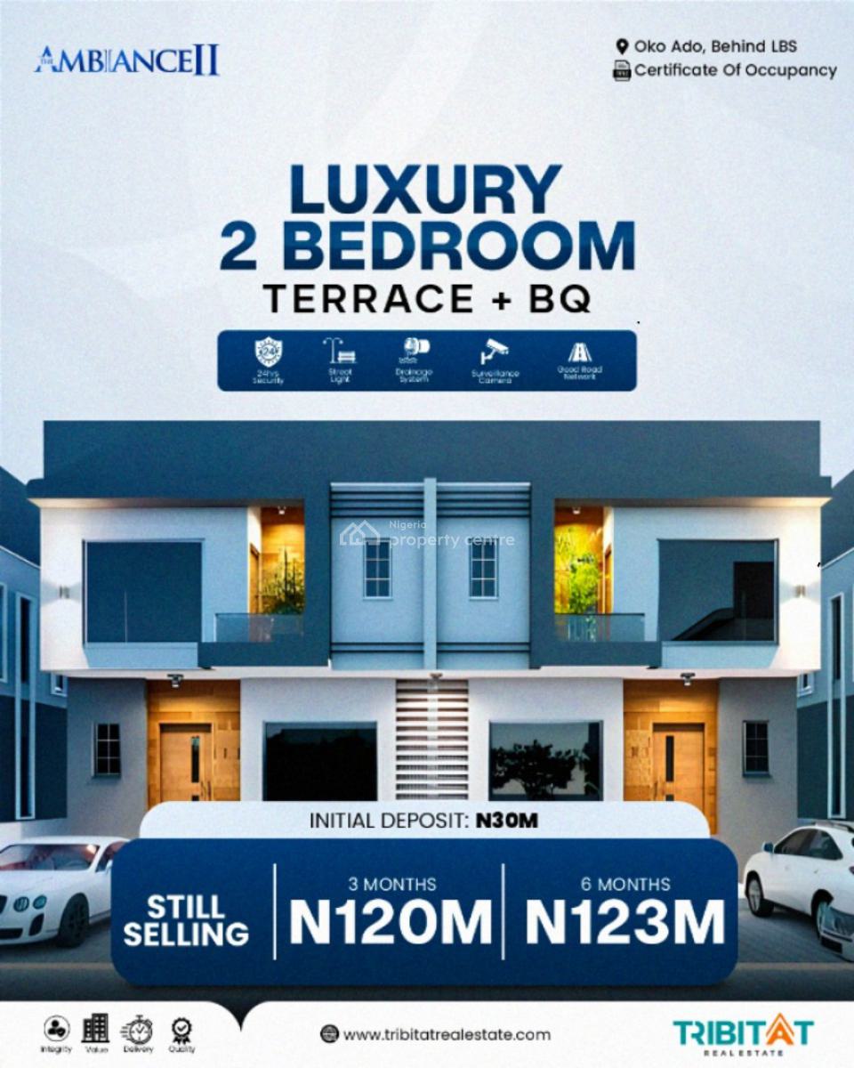 Luxury and Smarthome 3 Bedroom Terrace and a Bq, Ambiance 2, Ajiwe, Ajah, Lagos, Terraced Duplex for Sale