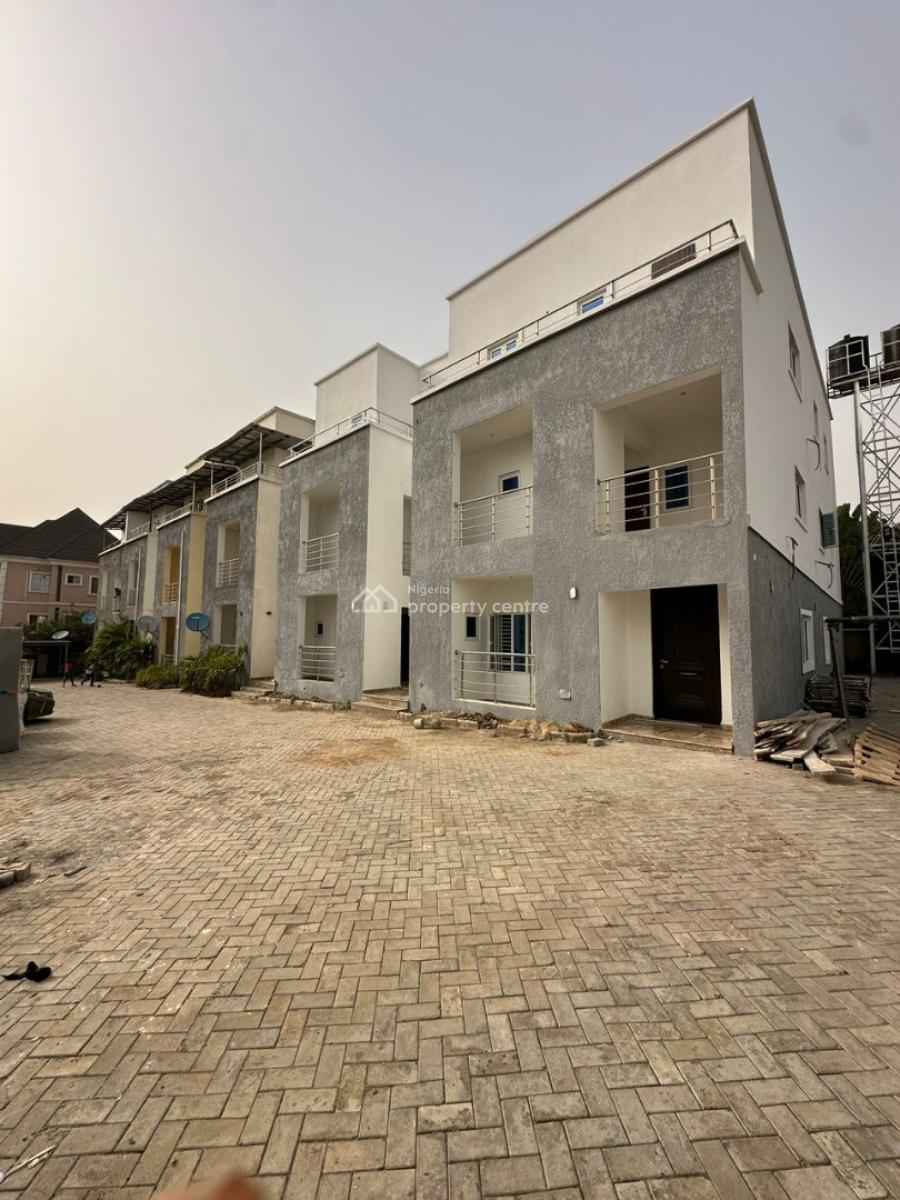 Brand New 4 Bedrooms Terrace Duplex, Family Lounge and a Room Bq, Wuye, Abuja, Terraced Duplex for Sale
