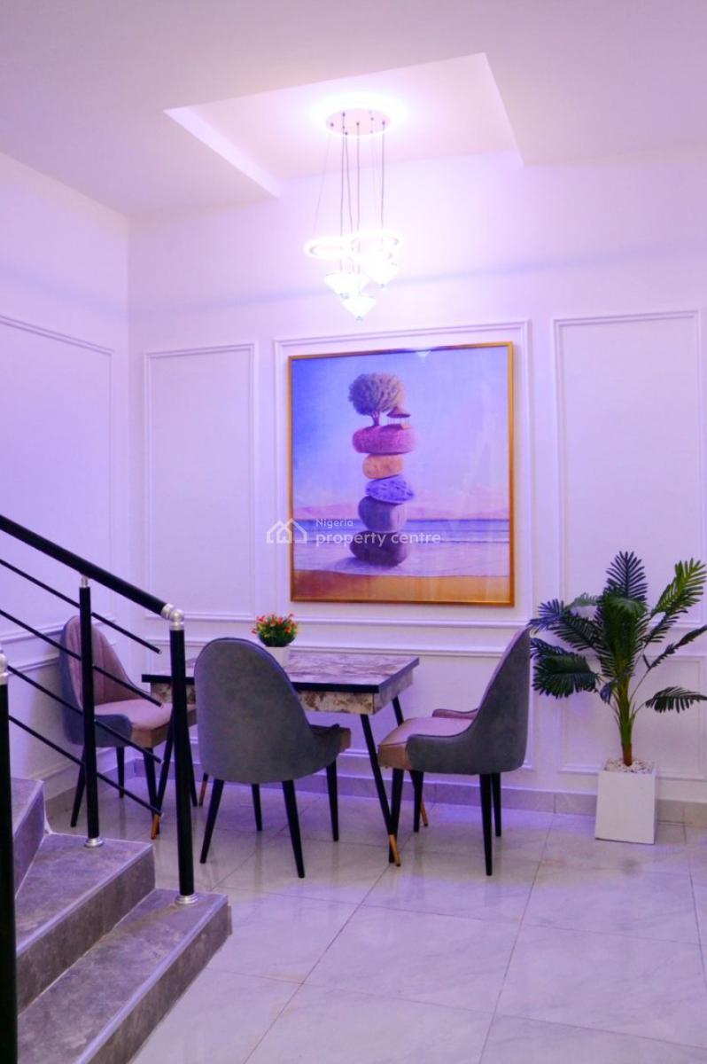 Luxury 4 Bedroom Fully Furnished Terrace Duplex in a Secure Estate, Ikota, Lekki, Lagos, Terraced Duplex for Rent