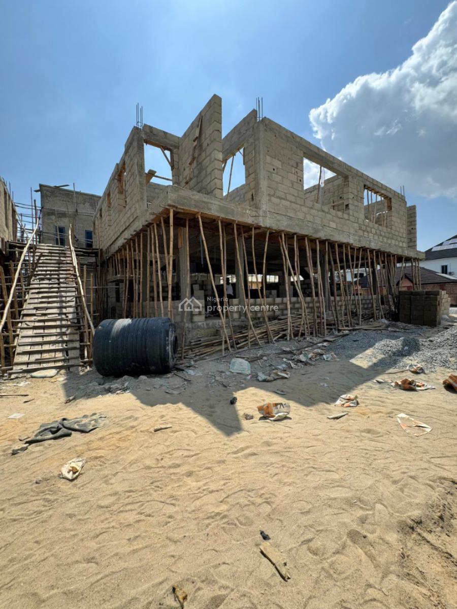 Well Secured Estate 3 Bedroom Semi-detached Duplex, Inside Hi-life Estate, Ogombo, Ajah, Lagos, Semi-detached Duplex for Sale