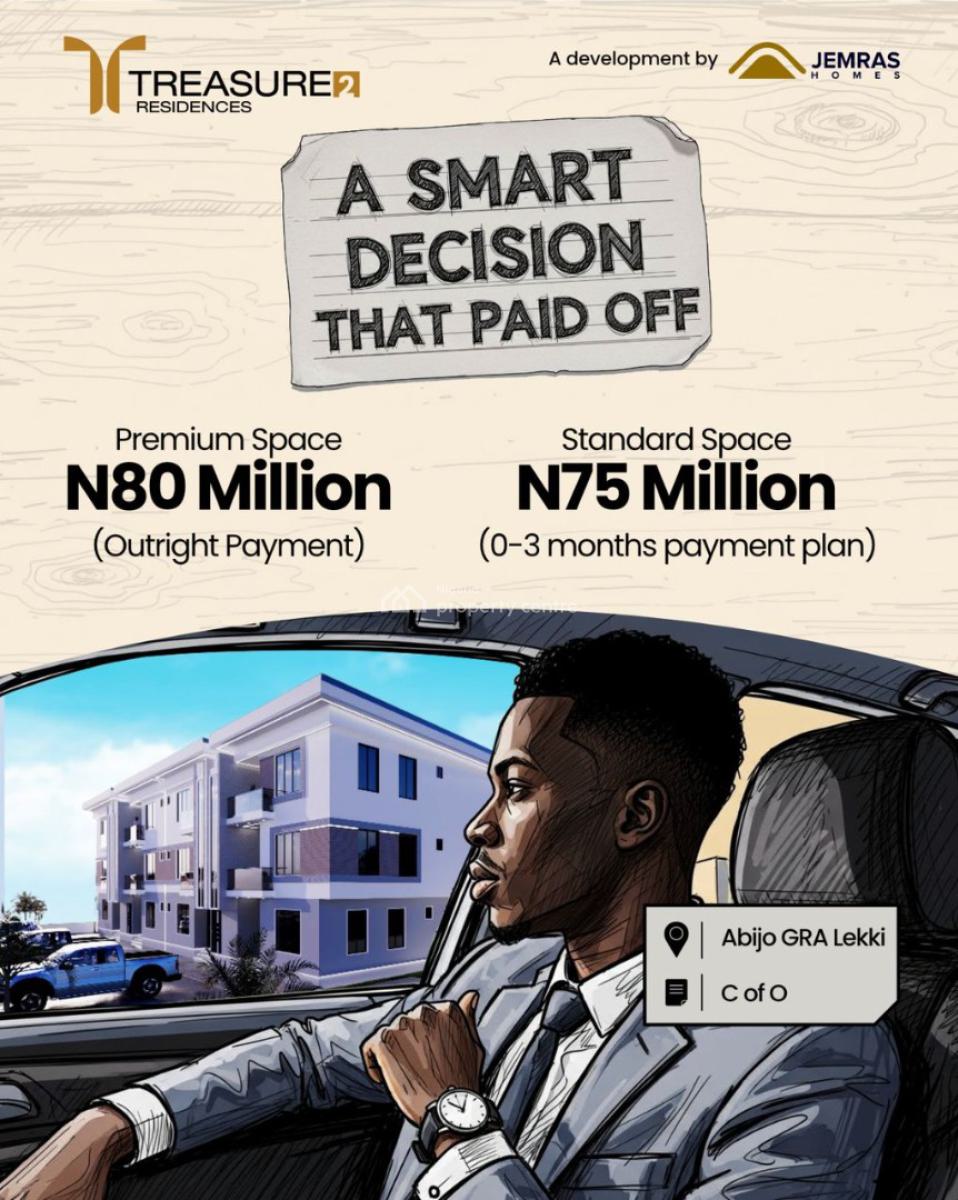 2bedrooms Apartment, Treasure Resistance Abijo Gra, Abijo, Lekki, Lagos, Block of Flats for Sale