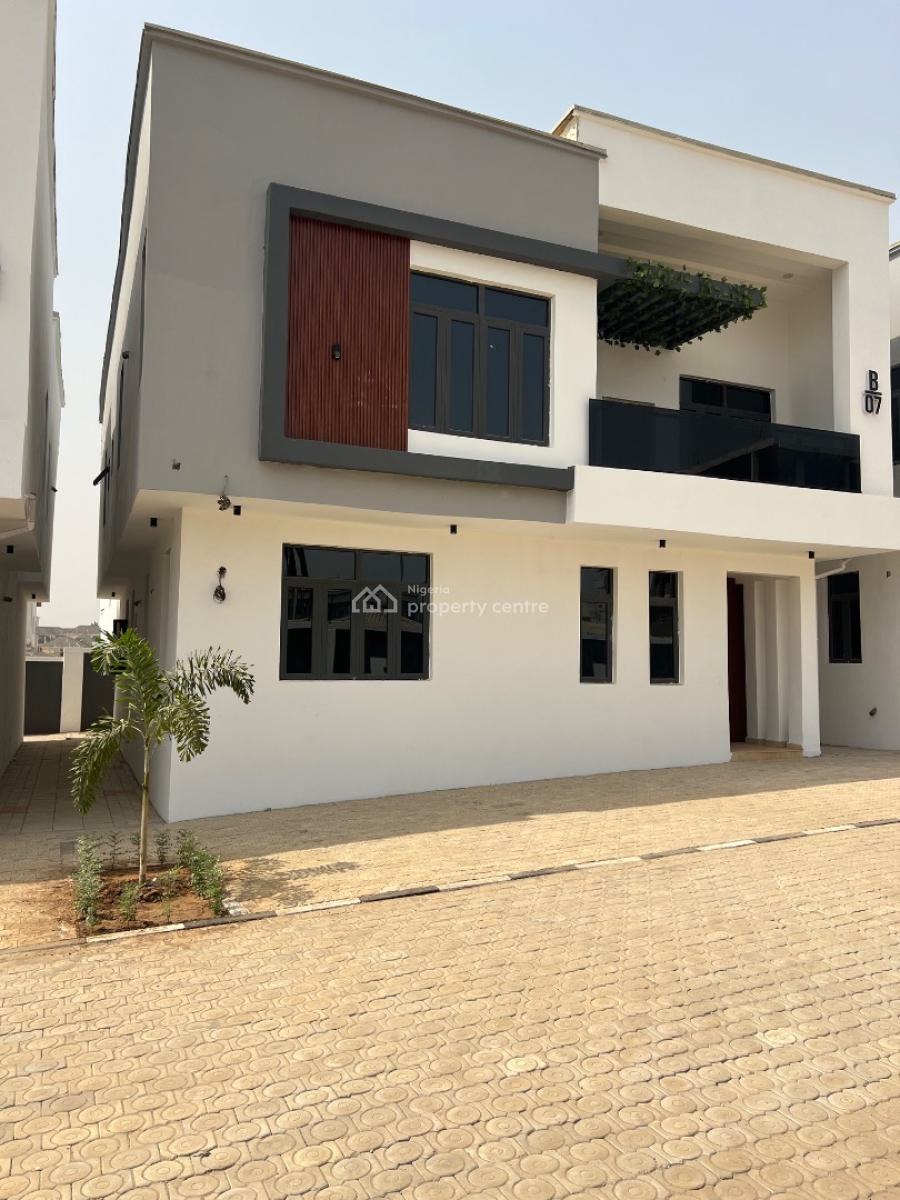 Brand New 4 Bedroom Fully Detached Duplex with Bq, By Mobil, Mabushi, Abuja, Terraced Duplex for Sale