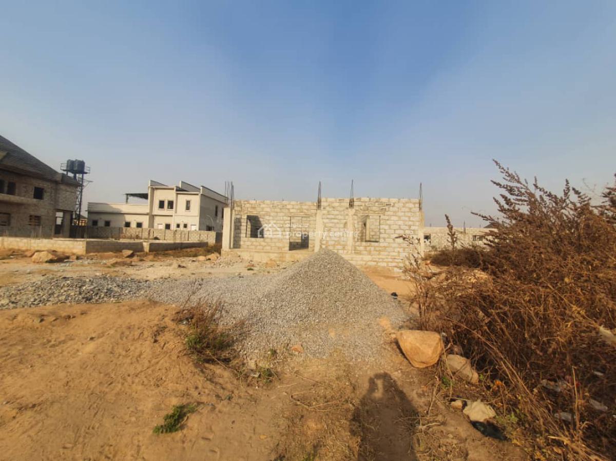 Carcass 5 Bedrooms Detached Duplex with Bq, Seaman Estate, Lugbe District, Abuja, Detached Duplex for Sale