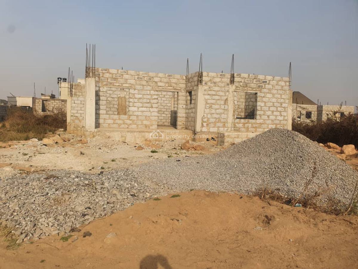 Carcass 5 Bedrooms Detached Duplex with Bq, Seaman Estate, Lugbe District, Abuja, Detached Duplex for Sale