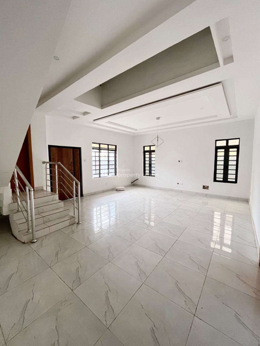 Elegant 4 Bedroom Semi- Detached Duplex with a Maid Room and Security, Atlantic View Estate, Ologolo, Lekki, Lagos, Semi-detached Duplex for Rent