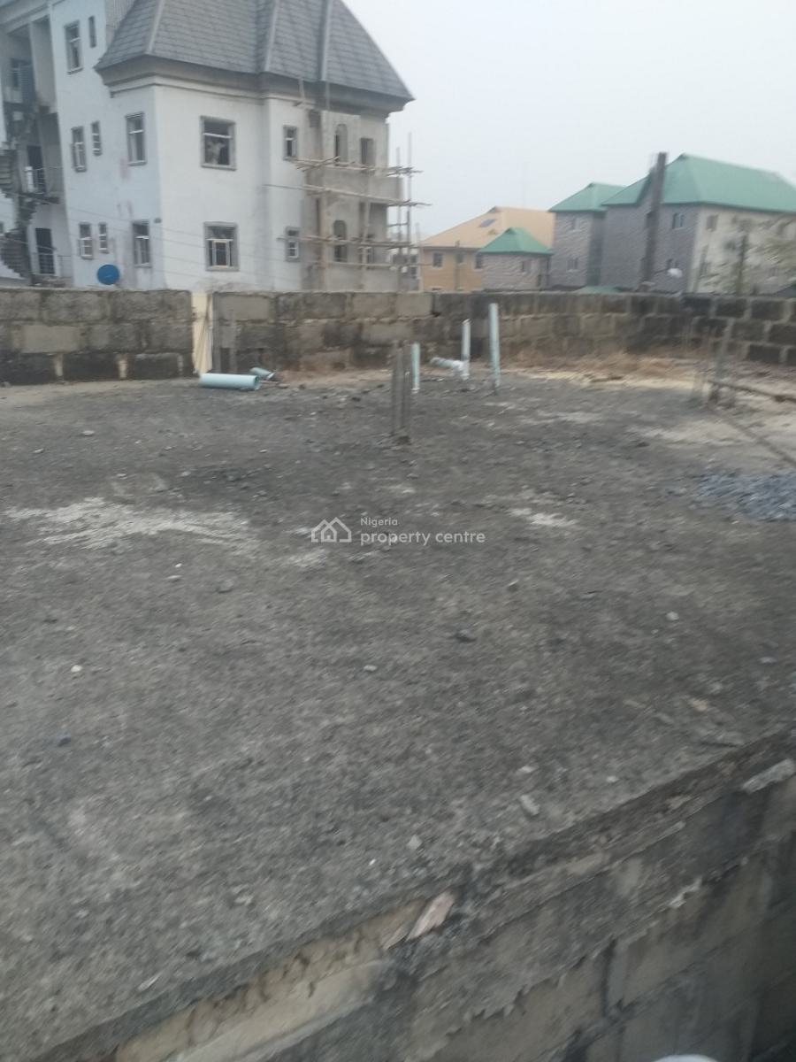 Half Plot of Land Inside United Estate Sangotedo with Structure, United Estate Sangotedo, Sangotedo, Ajah, Lagos, House for Sale