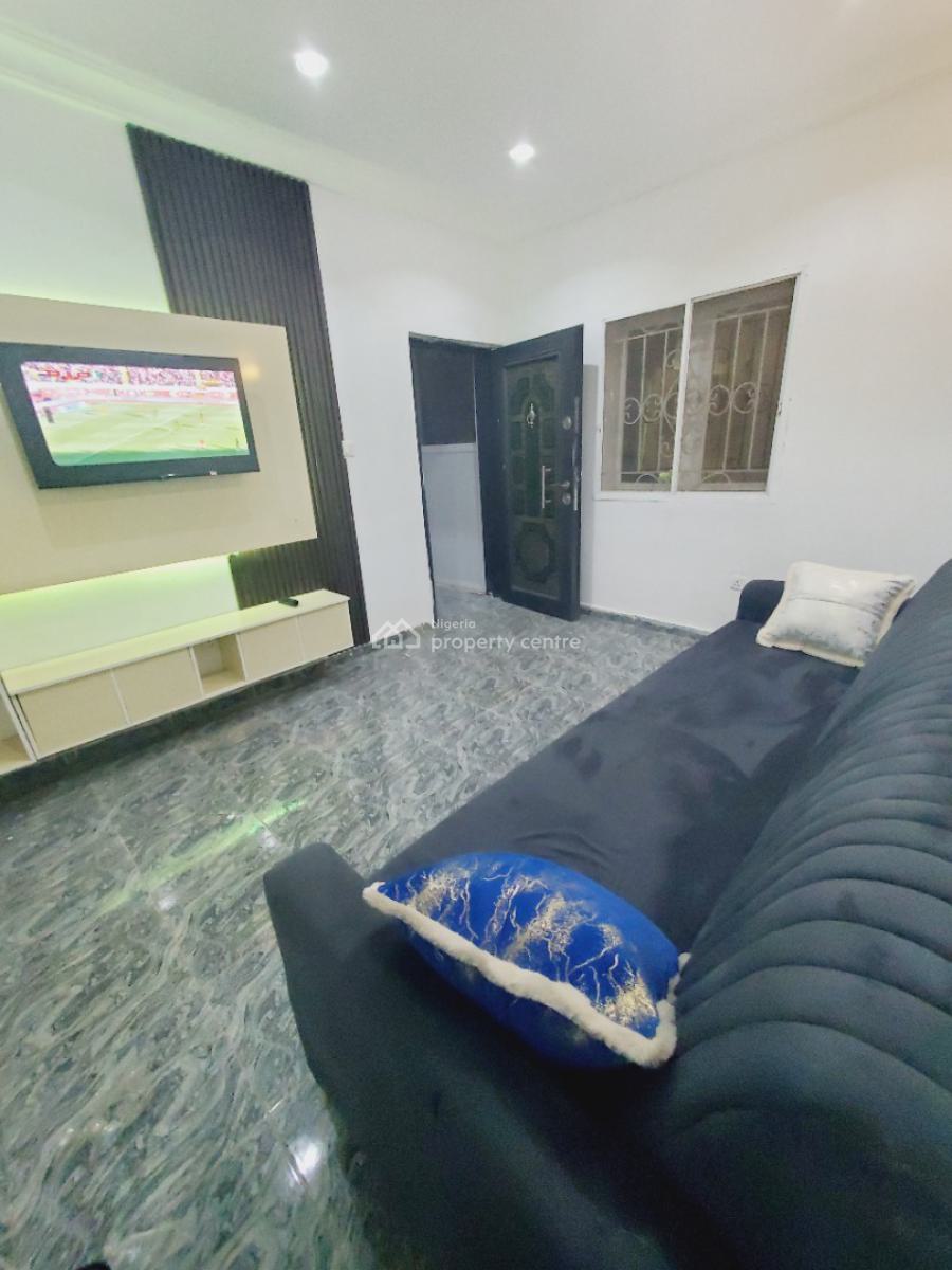 *luxurious Furnished & Serviced 1bedroom Flat with 2 Toilets, By Berger Clinic, Life Camp, Abuja, Mini Flat (room and Parlour) for Rent