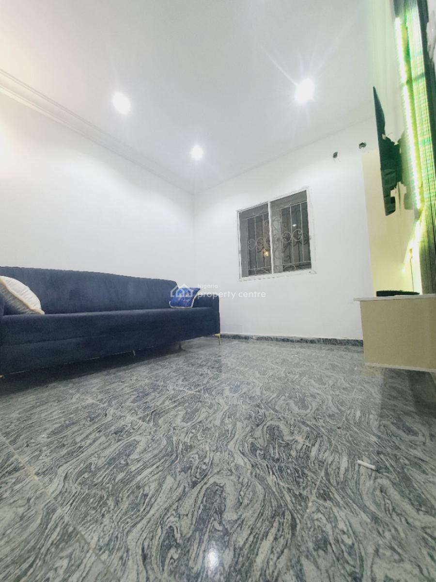 *luxurious Furnished & Serviced 1bedroom Flat with 2 Toilets, By Berger Clinic, Life Camp, Abuja, Mini Flat (room and Parlour) for Rent