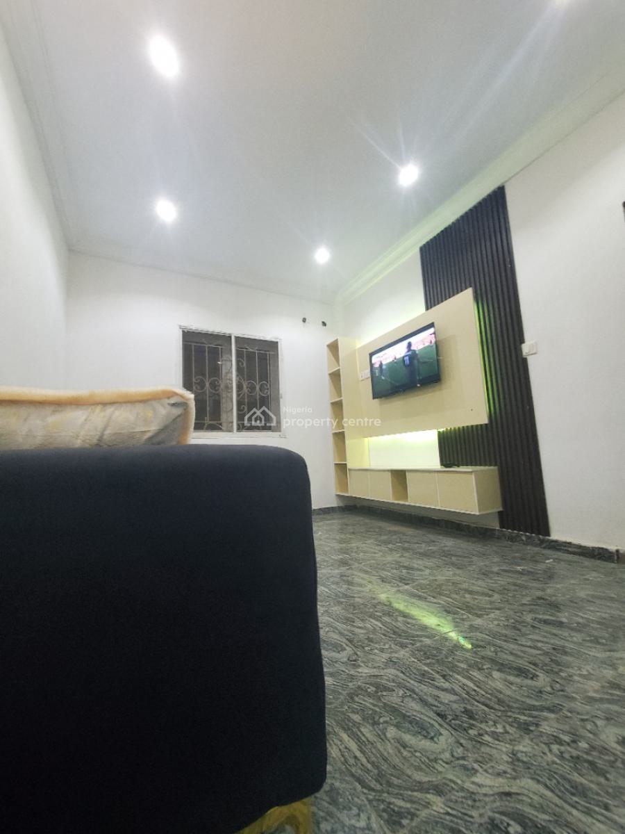 *luxurious Furnished & Serviced 1bedroom Flat with 2 Toilets, By Berger Clinic, Life Camp, Abuja, Mini Flat (room and Parlour) for Rent