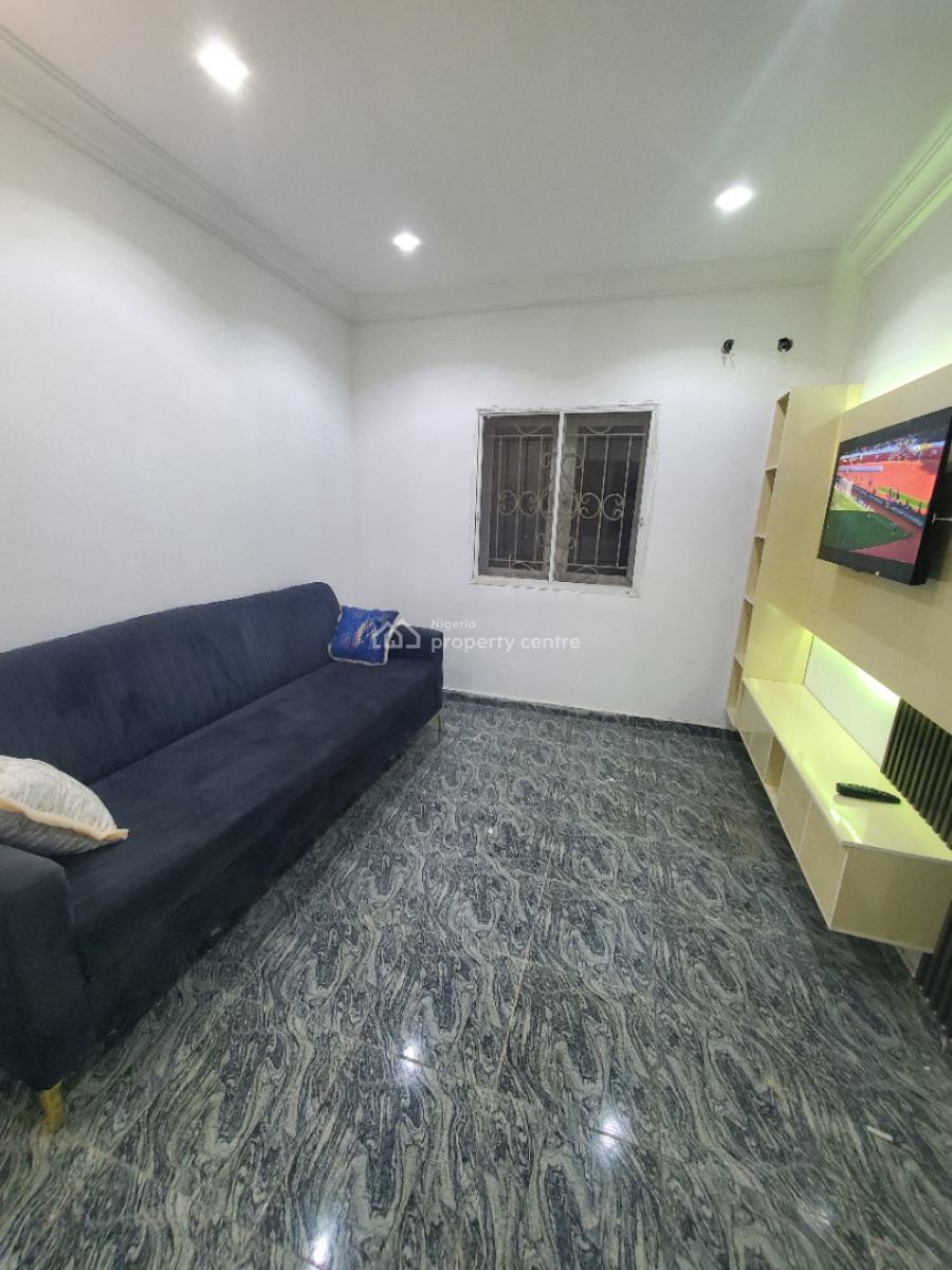 *luxurious Furnished & Serviced 1bedroom Flat with 2 Toilets, By Berger Clinic, Life Camp, Abuja, Mini Flat (room and Parlour) for Rent