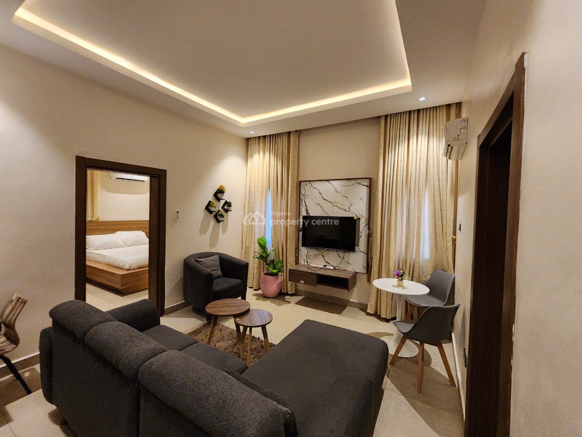 Luxuriously Furnished and Well Located 2 Bedroom Apartment at Abuja, Behind Godab Estate, Life Camp, Abuja, Mini Flat (room and Parlour) for Rent