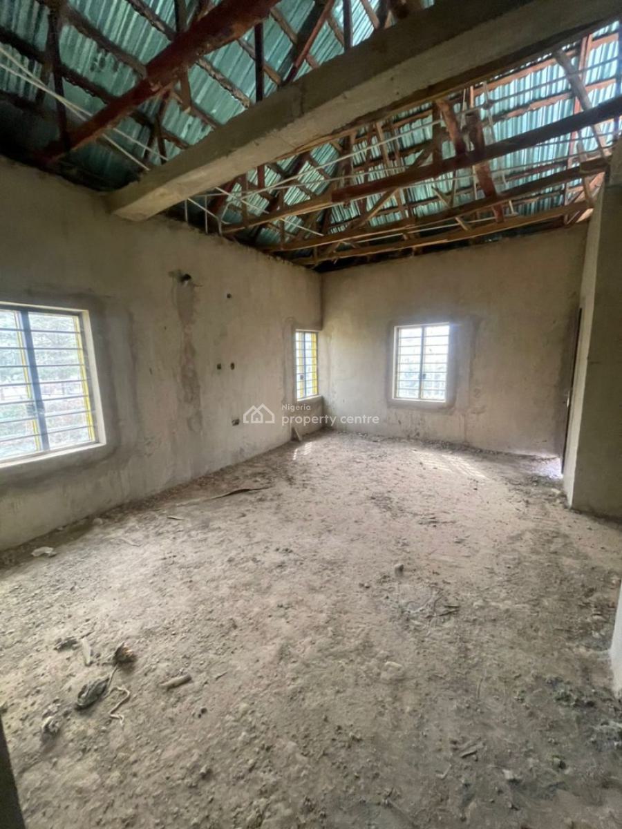 4 Bedroom Fully Detached Duplex with Bq and Study (semi-finished), Lugbe District, Abuja, Detached Duplex for Sale