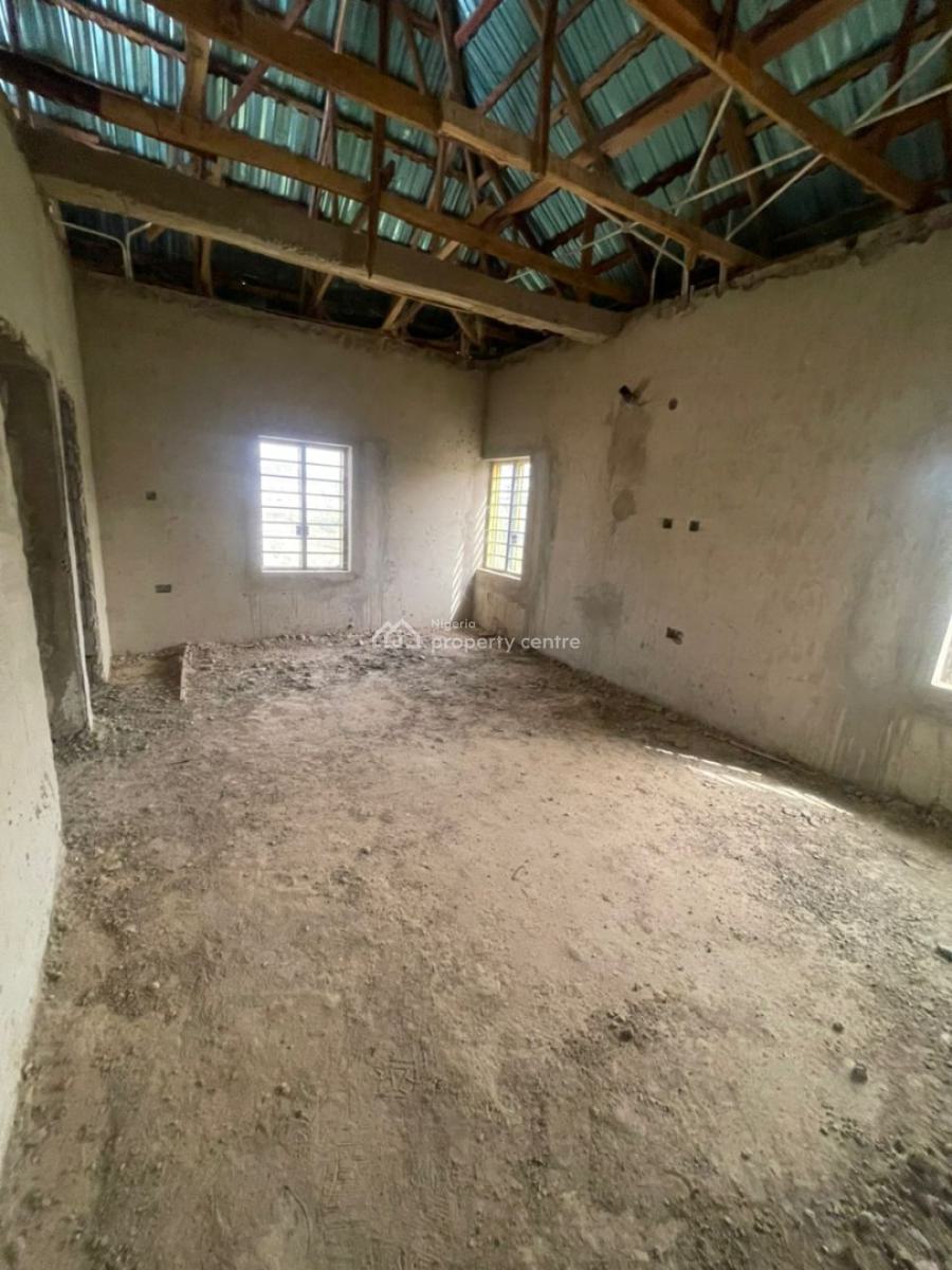 4 Bedroom Fully Detached Duplex with Bq and Study (semi-finished), Lugbe District, Abuja, Detached Duplex for Sale