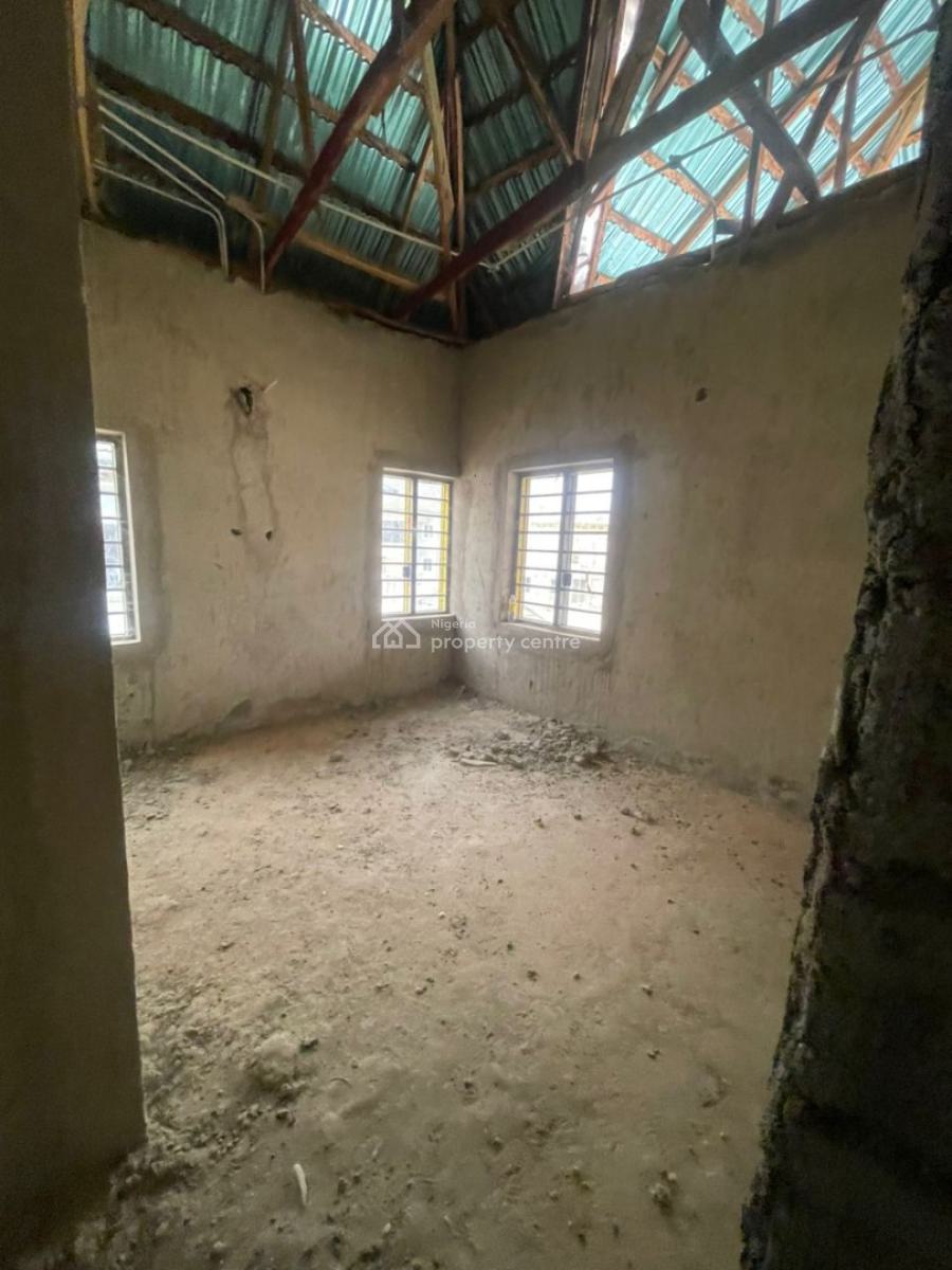 4 Bedroom Fully Detached Duplex with Bq and Study (semi-finished), Lugbe District, Abuja, Detached Duplex for Sale