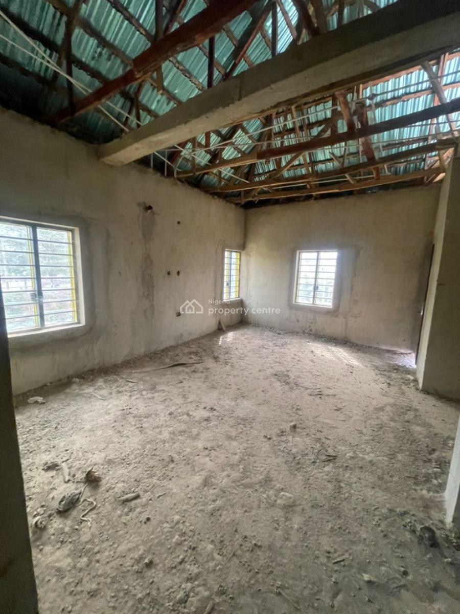 4 Bedroom Fully Detached Duplex with Bq and Study (semi-finished), Lugbe District, Abuja, Detached Duplex for Sale