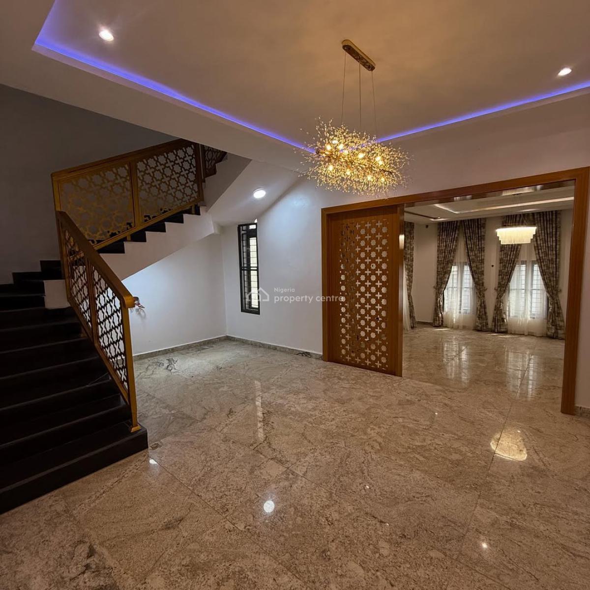 Solidly Built 5 Bedroom Semi Detached Duplex with 1 Room Bq, Admiralty Estate, Navy Town, Asokoro District, Abuja, Semi-detached Duplex for Sale