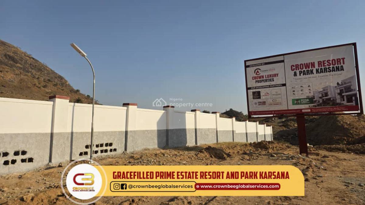 Luxury Duplex Land in Karasana, Gracefilled Prime Estate Resort and Park Karasana, Karsana East, Karsana, Abuja, Residential Land for Sale