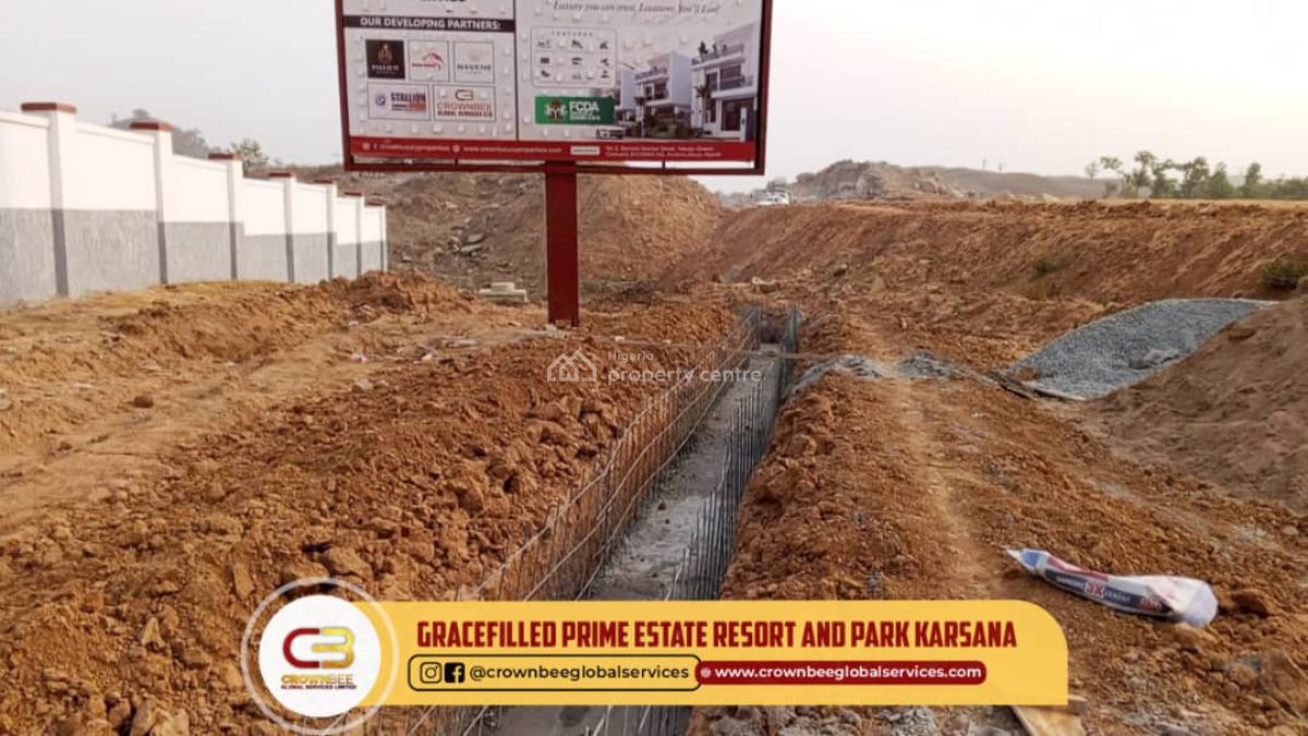 Luxury Duplex Land in Karasana, Gracefilled Prime Estate Resort and Park Karasana, Karsana East, Karsana, Abuja, Residential Land for Sale