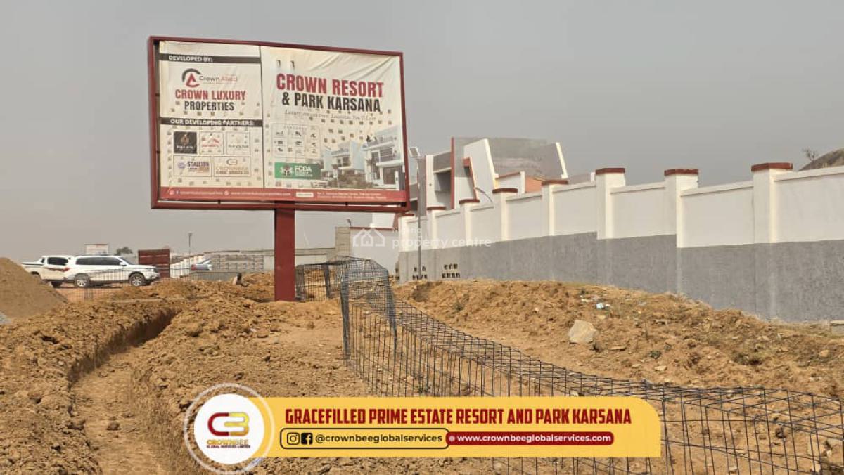 Luxury Duplex Land in Karasana, Gracefilled Prime Estate Resort and Park Karasana, Karsana East, Karsana, Abuja, Residential Land for Sale