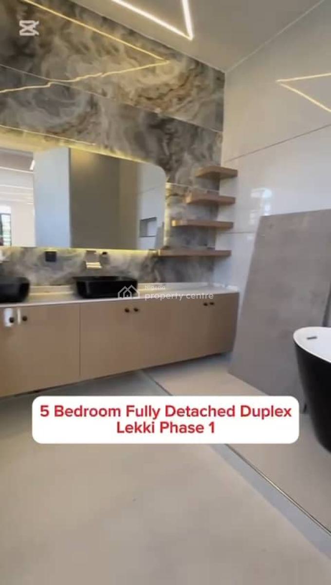 Spacious 5bedroom, Lekki Phase 1, Lekki, Lagos, Detached Duplex for Sale