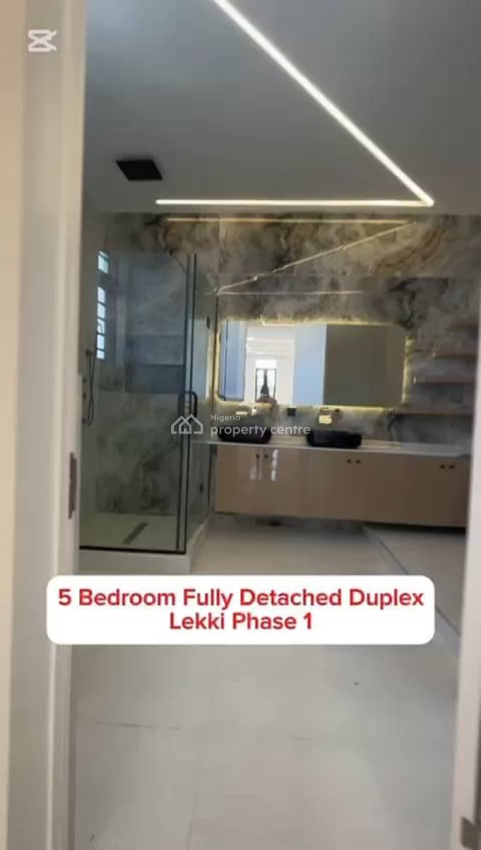 Spacious 5bedroom, Lekki Phase 1, Lekki, Lagos, Detached Duplex for Sale