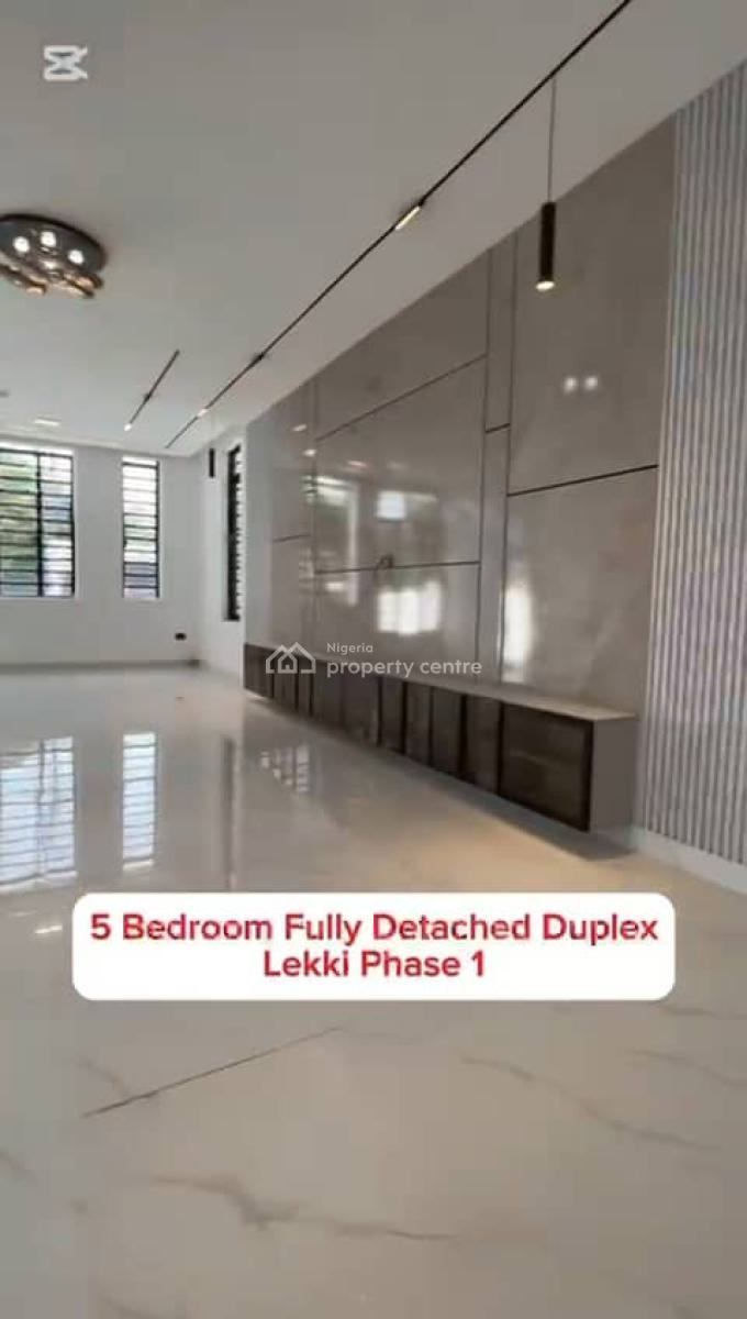 Spacious 5bedroom, Lekki Phase 1, Lekki, Lagos, Detached Duplex for Sale