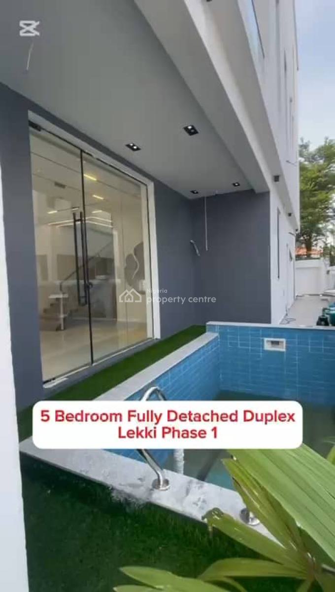 Spacious 5bedroom, Lekki Phase 1, Lekki, Lagos, Detached Duplex for Sale