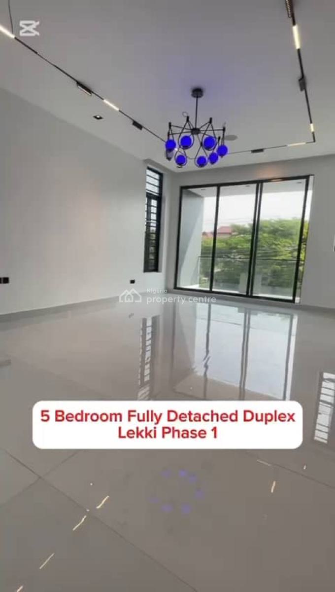 Spacious 5bedroom, Lekki Phase 1, Lekki, Lagos, Detached Duplex for Sale