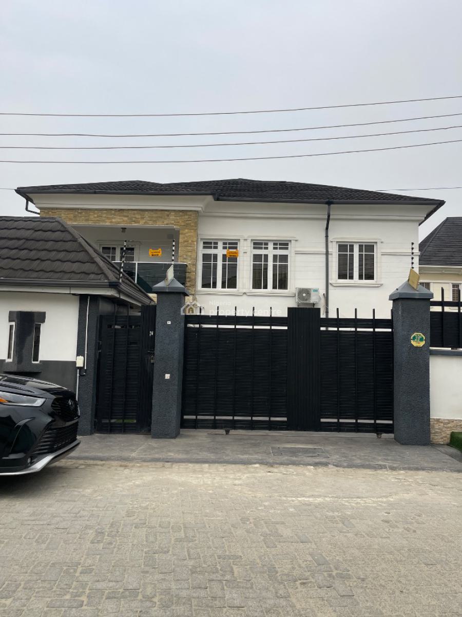 Fully Furnished 4 Bedroom House with an Office and Pool, Divine Homes, Ajah, Lagos, Semi-detached Duplex for Sale