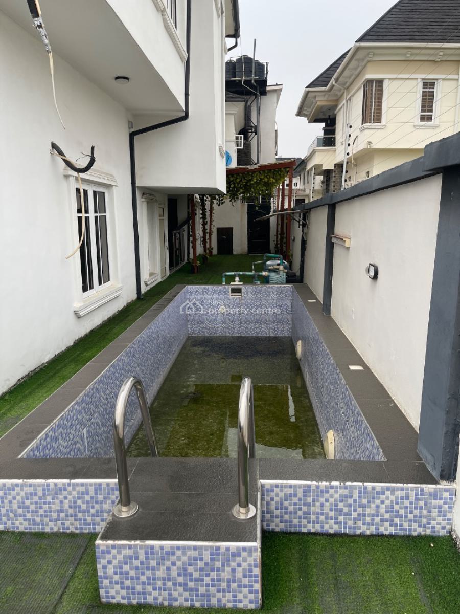 Fully Furnished 4 Bedroom House with an Office and Pool, Divine Homes, Ajah, Lagos, Semi-detached Duplex for Sale