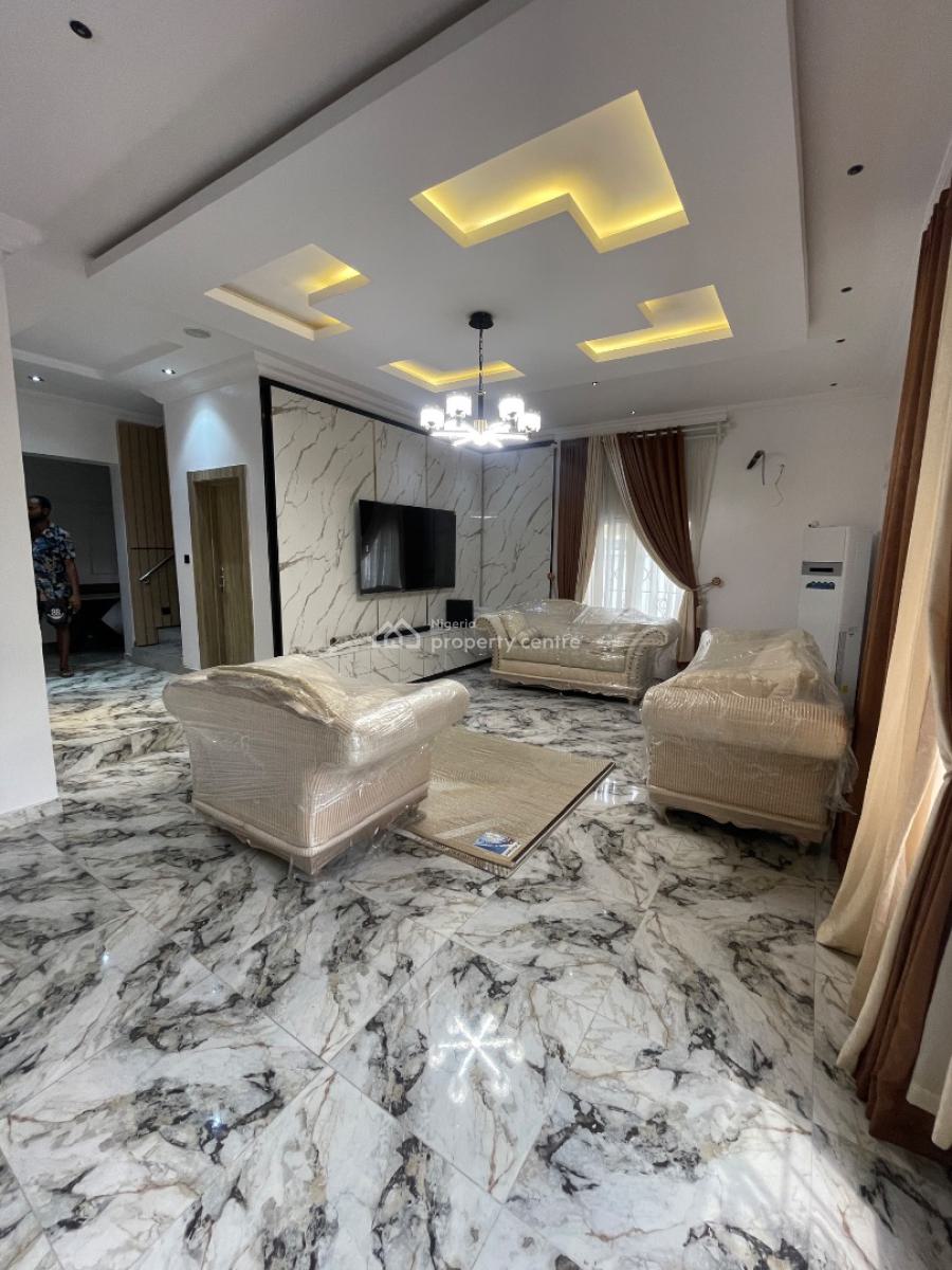 Fully Furnished 4 Bedroom House with an Office and Pool, Divine Homes, Ajah, Lagos, Semi-detached Duplex for Sale