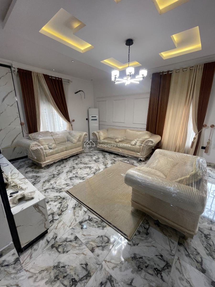 Fully Furnished 4 Bedroom House with an Office and Pool, Divine Homes, Ajah, Lagos, Semi-detached Duplex for Sale