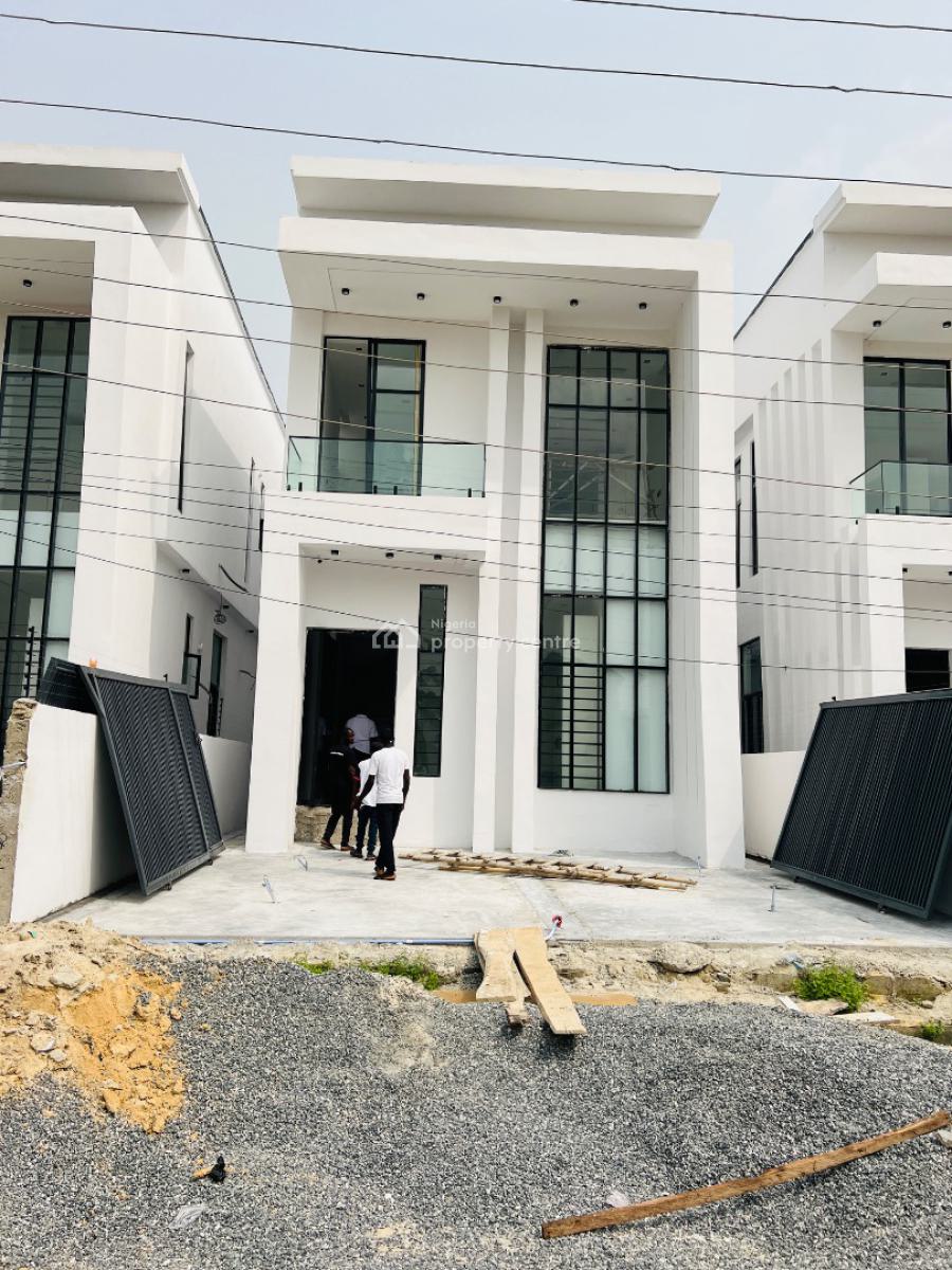 Contemporary 4 Bedroom Detached Duplex with a Bq in a Secured Estate, Sangotedo, Just After Lagos Business School, Sangotedo, Ajah, Lagos, Detached Duplex for Sale