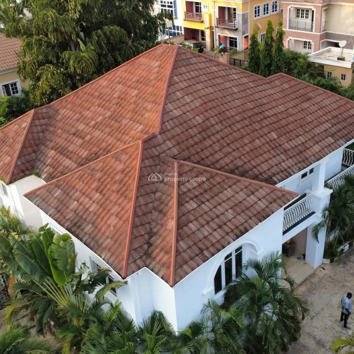 Contemporary 6 Bedroom Fully Detached Duplex with 2 Rooms Bq, Serene, Kukwaba, Abuja, Detached Duplex for Sale