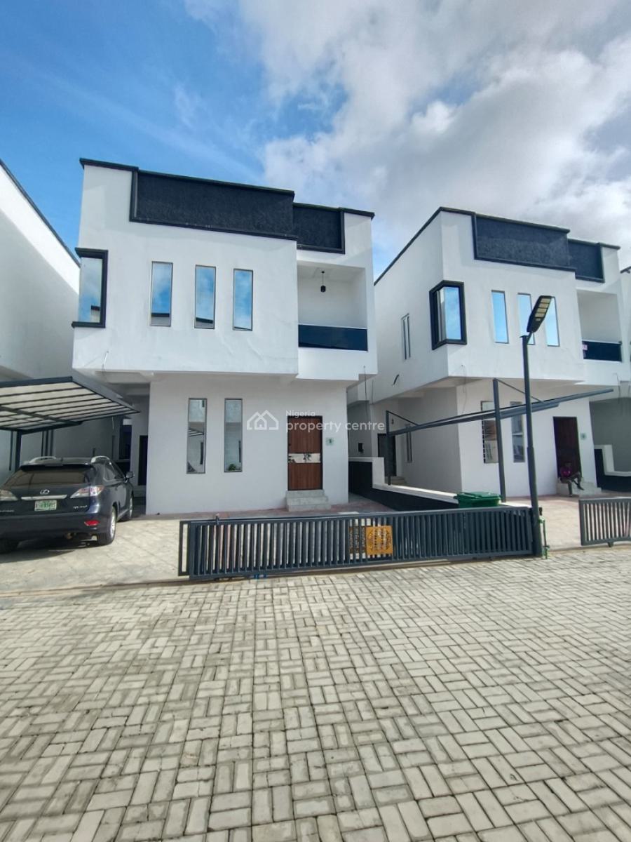 Fully Detached 4 Bedroom with Bq in a Fully Serviced Estate, Lekki County, Ikota, Lekki, Lagos, Detached Duplex for Rent