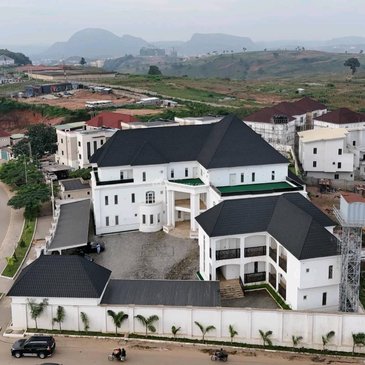 Newly Constructed 17 Bedroom Mansion with 4room Boys Quarters Elevator, Asokoro District, Abuja, House for Sale
