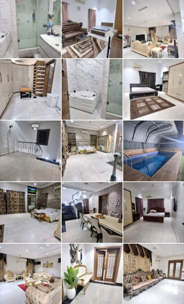 Fully Furnished 5-bedroom Detached Luxury Duplex with Private Swimming, in Secured Estate at Lekki Phase 1, Lekki Phase 1, Lekki, Lagos, Detached Duplex for Rent
