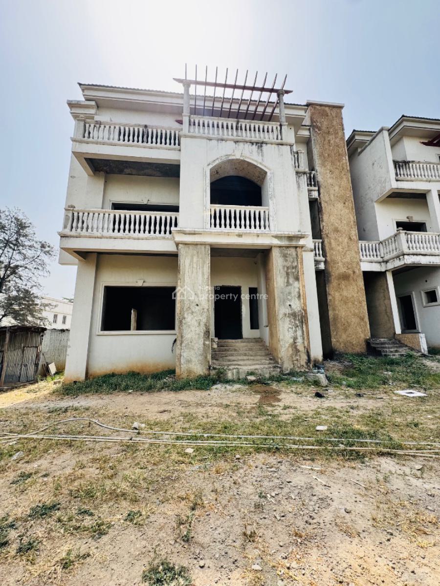 Strategically Located 5units Semi Finished & Redevelopable Property, Off Ibb Boulevard Way, Maitama District, Abuja, Detached Duplex for Sale