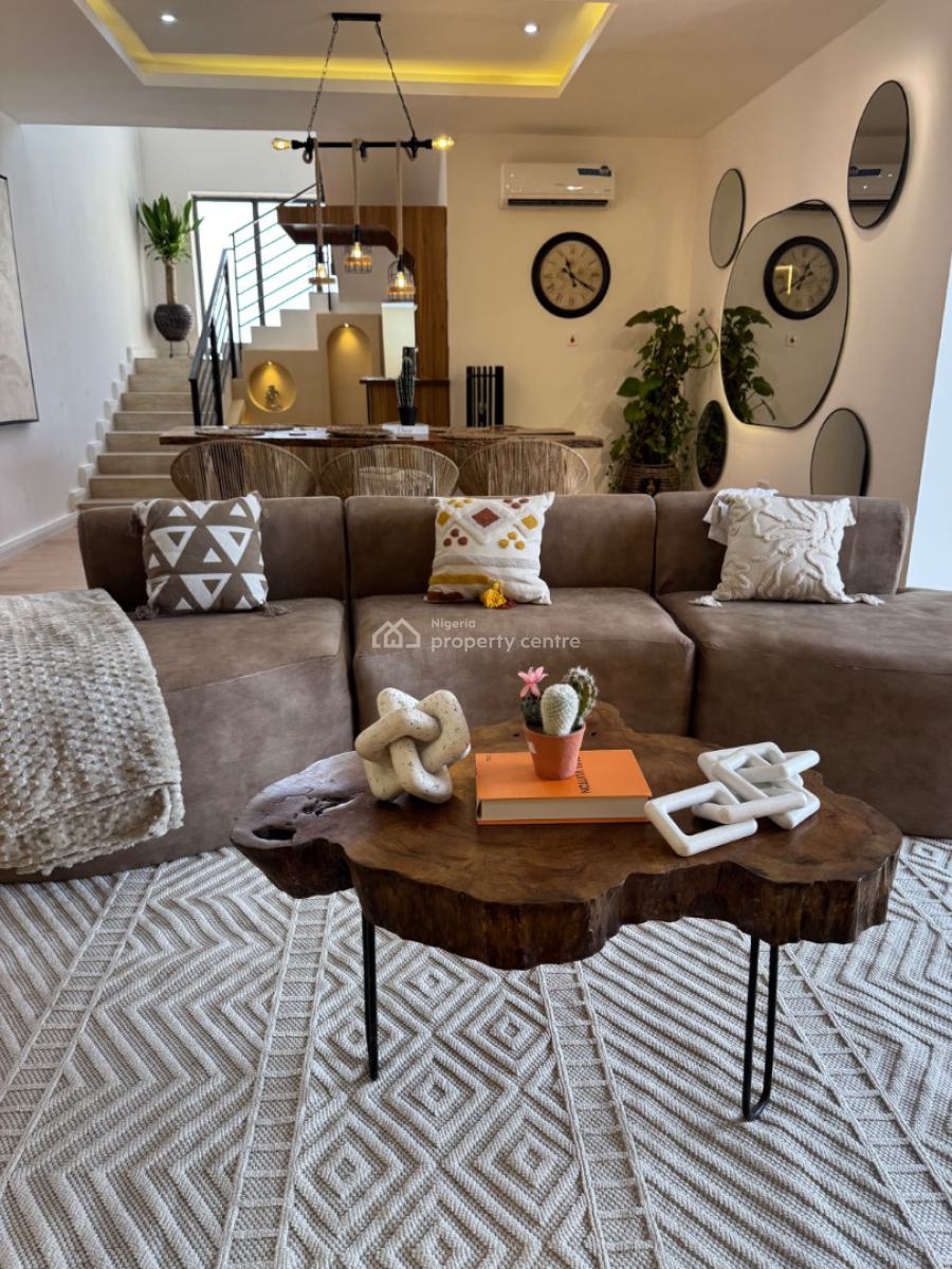 Luxury Rustic 4 Bedroom Maisonette, 7 Centrale Residence, Bisola Durosinmi Etti Drive, Lekki Phase 1, Lekki, Lagos, Flat / Apartment Short Let