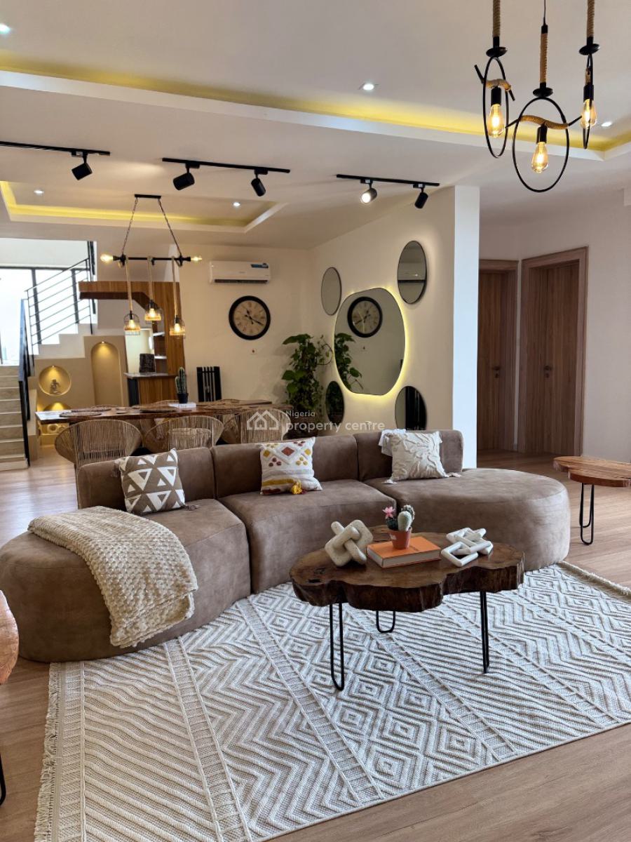 Luxury Rustic 4 Bedroom Maisonette, 7 Centrale Residence, Bisola Durosinmi Etti Drive, Lekki Phase 1, Lekki, Lagos, Flat / Apartment Short Let
