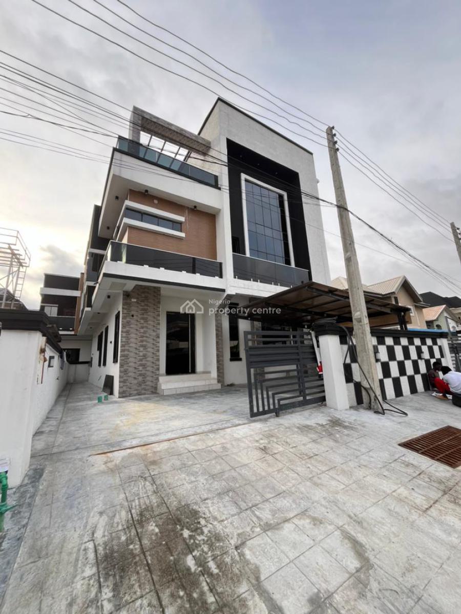 Contemporary 5 Bed Detached Duplex with Bq, Chevron Drive, Lekki, Lagos, Detached Duplex for Sale